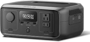 EcoFlow RIVER 3 Portable Power Station, 245Wh LiFePO4 Battery, 1-Hour Fast Charging