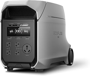 EF ECOFLOW DELTA 3 Ultra Plus Portable Power Station, 3072Wh LiFePO4 Battery, 3600W (7200W