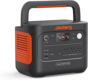Jackery Explorer 1000 v2 Portable Power Station,1070Wh LiFePO4 Battery,1500W AC/100W USB-C