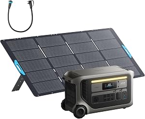Anker SOLIX F3000 Portable Power Station with 400W Solar Panel, 3,072Wh,6,000W Recharging,