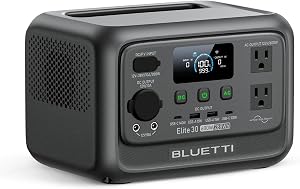 BLUETTI Elite 30 V2 Portable Power Station 600W (Power Lifting 1500W), 288Wh LiFePO4 Batte